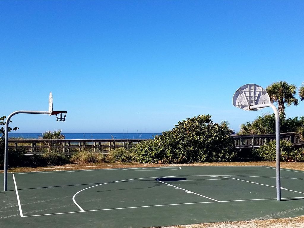 Englewood Beach basketball court.