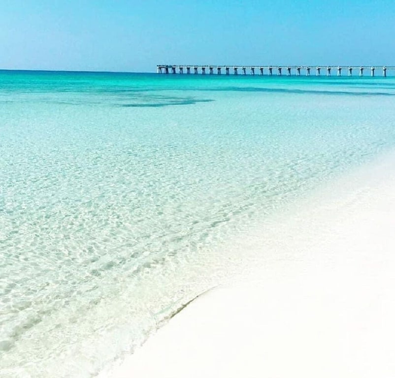 Emerald Blue Waters of Navarre Beach less than 5 minutes away