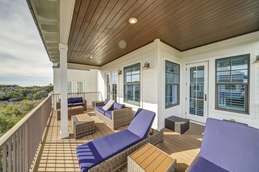Enjoy partial Gulf views from the second and third floor balconies 