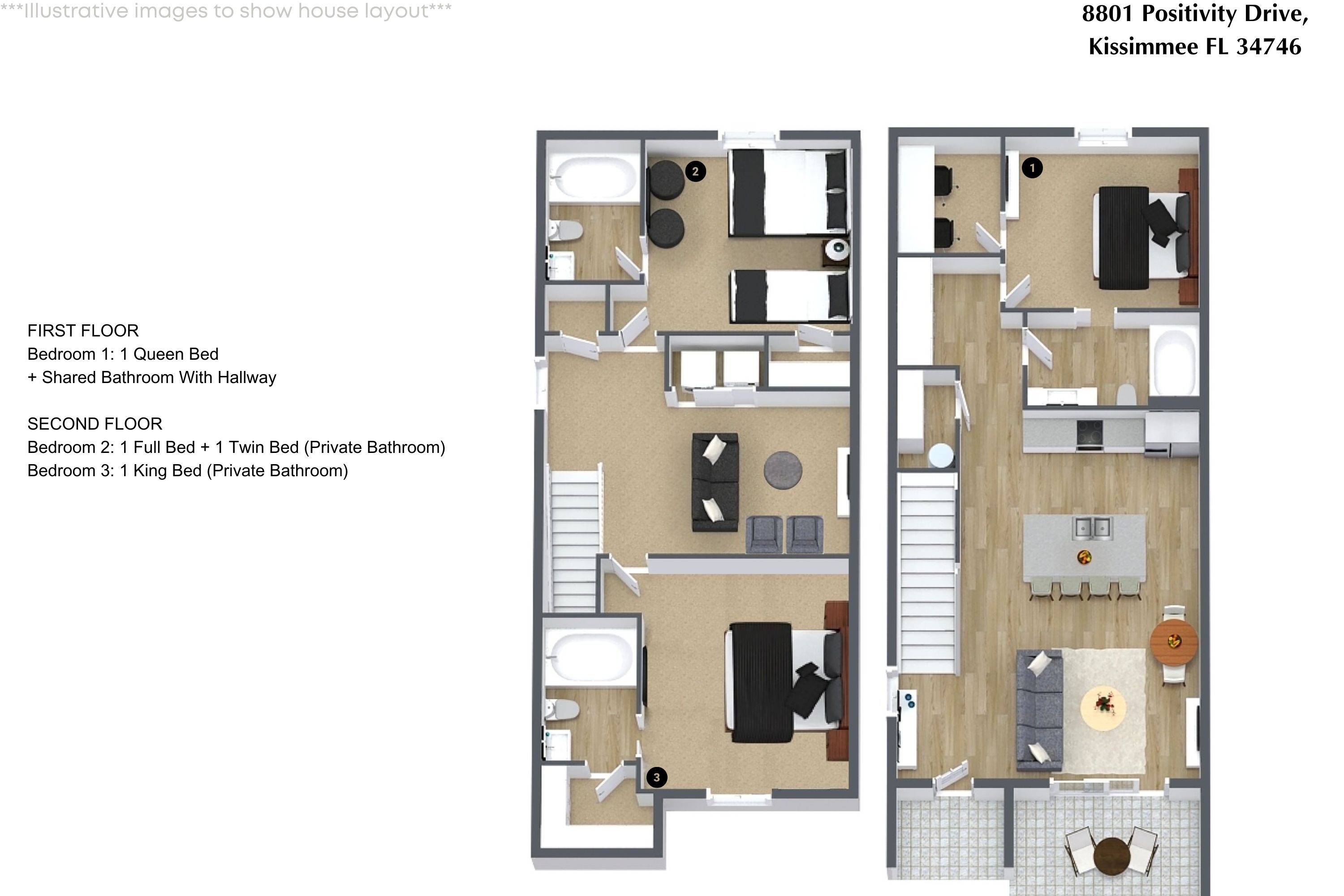 3 bedroom vacation townhouse at The Hub at Westside Reserve - Image 32