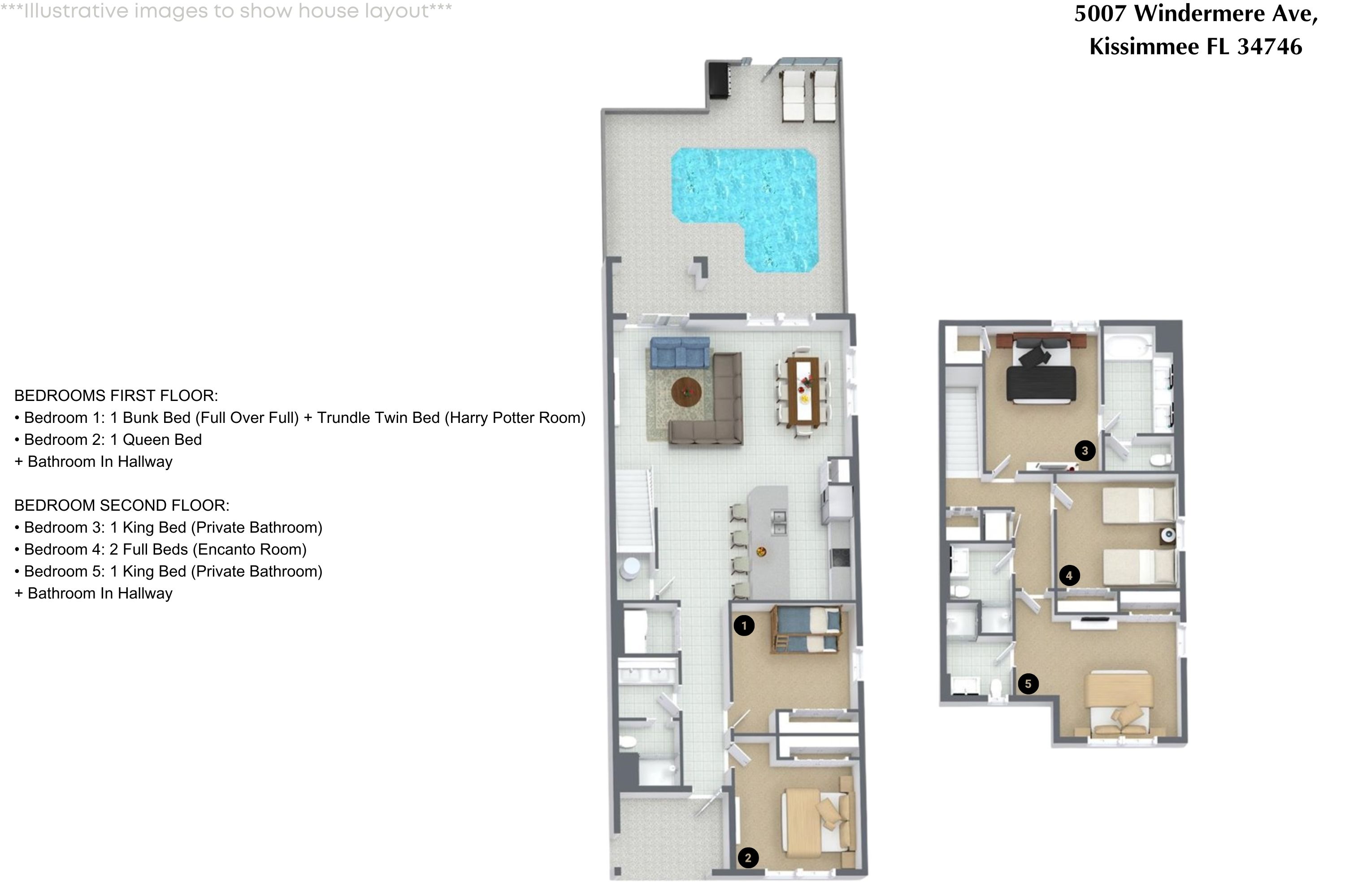 5 bedroom vacation townhouse at Storey Lake - Image 29