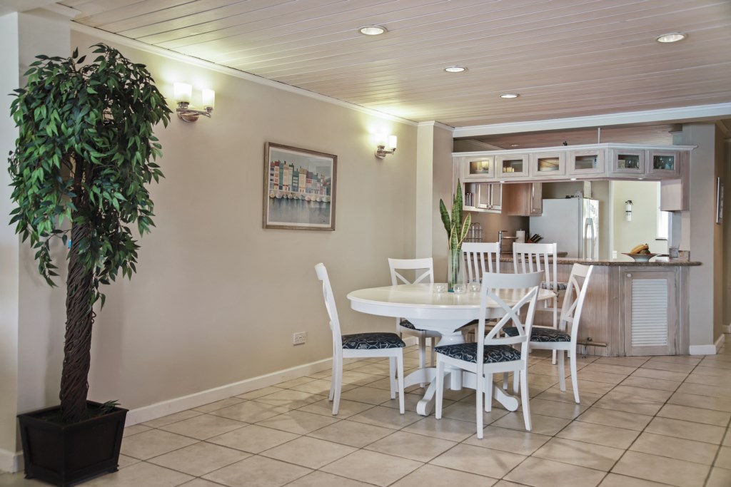 Open concept formal dining space.