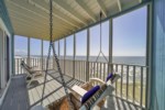 Enjoy relaxing on this coastal inspired swing overlooking the Gulf of Mexico