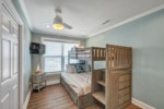 Additional guest bedroom with twin over full bunk beds accommodations for 3