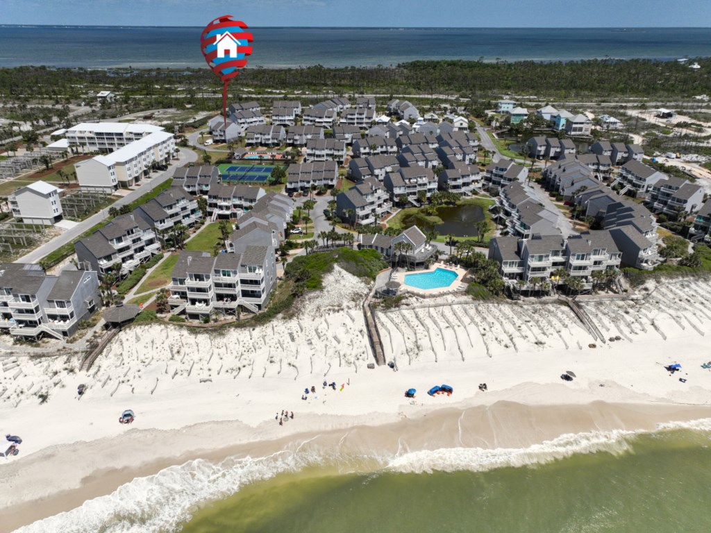 See the close proximity to the beach in this family friendly neighborhood, Barrier Dunes 