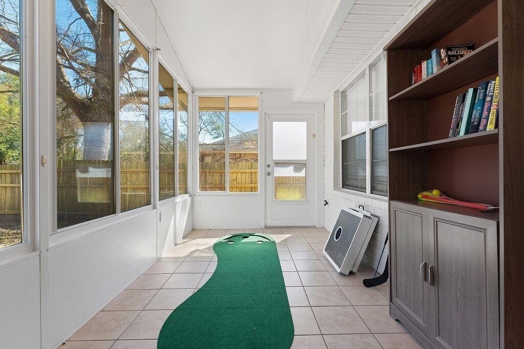 Florida Room with Putting Green