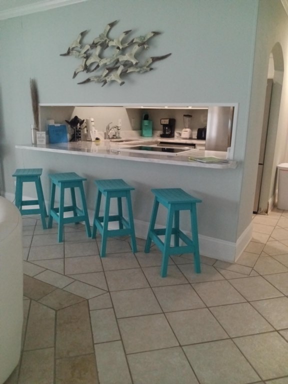 Welcome to the Boardwalk!  
Kitchen island area