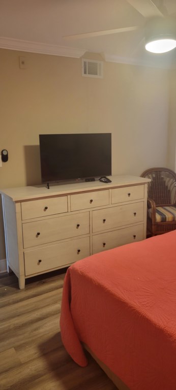 Guest bedroom dresser and tv