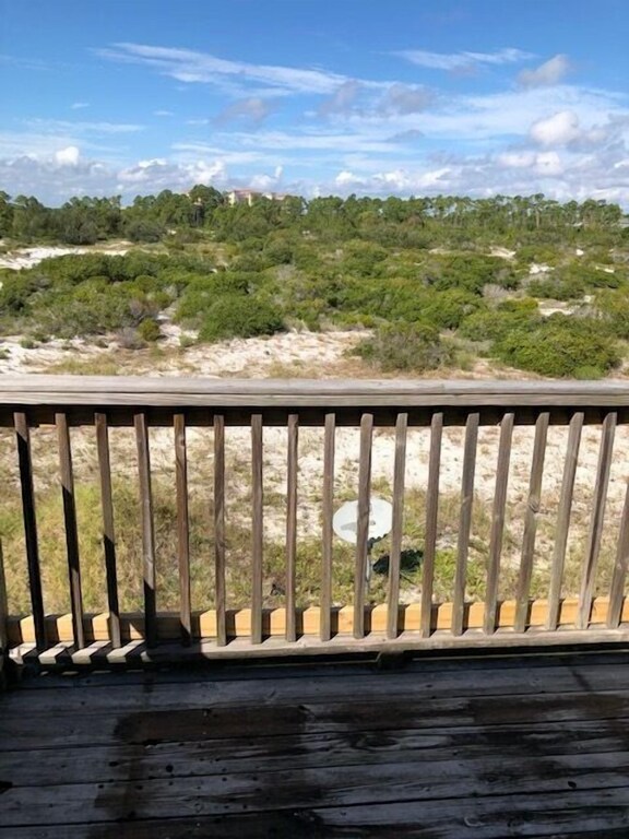 Deck overlooking the nature of Perdido Key