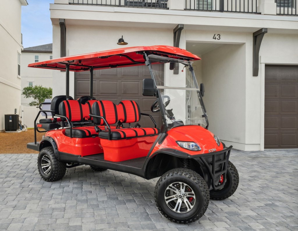 Golf cart included with property 
