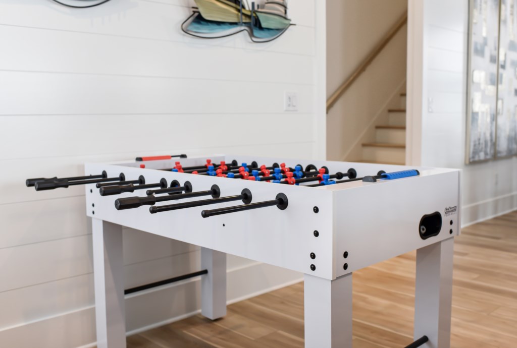 Foosball Table Located in Living Room