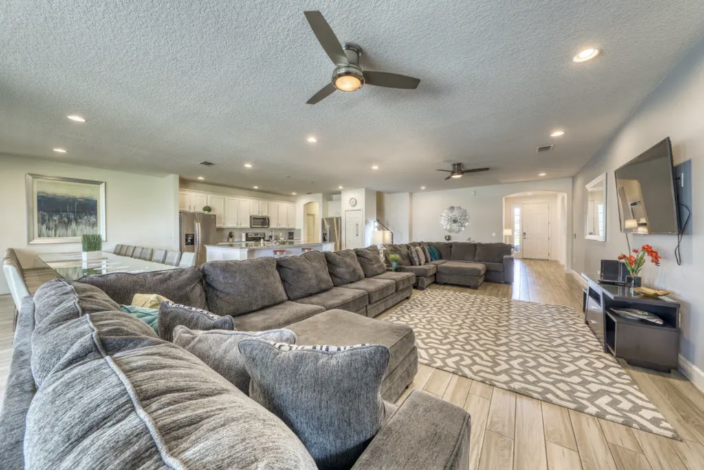 Appreciate the ample seating living room and watch your favorite shows or movies! 