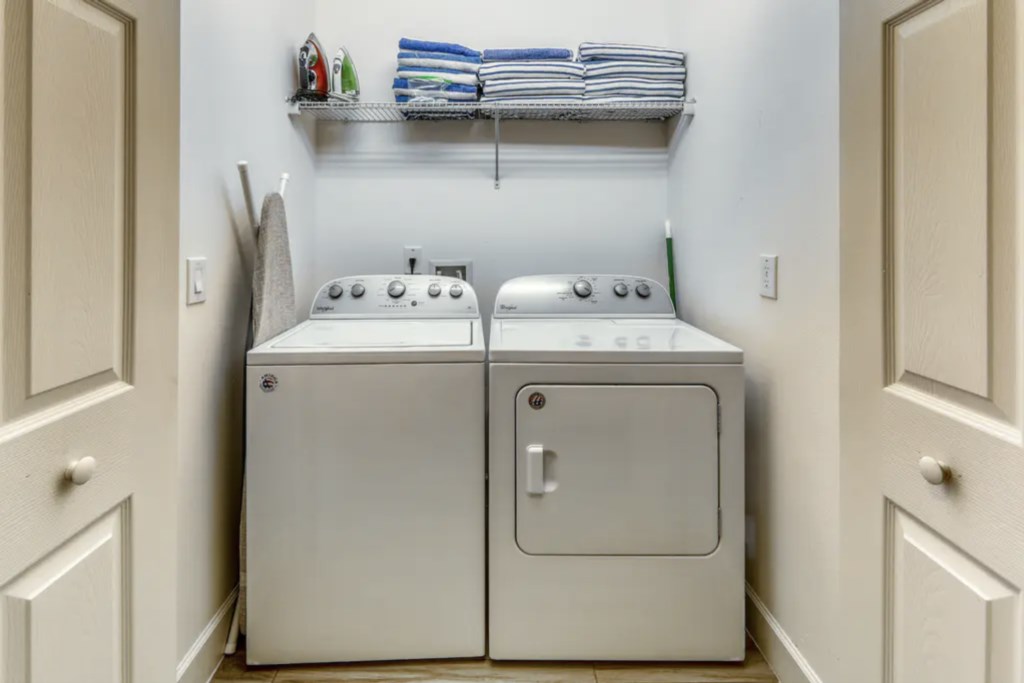 Downstairs washer and dryer