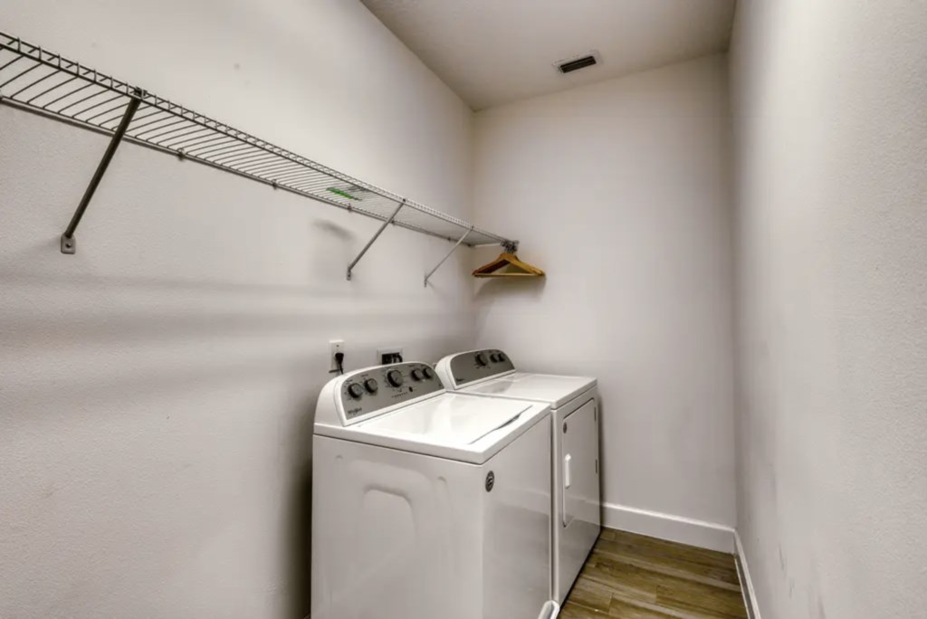 Upstairs Washer and Dryer