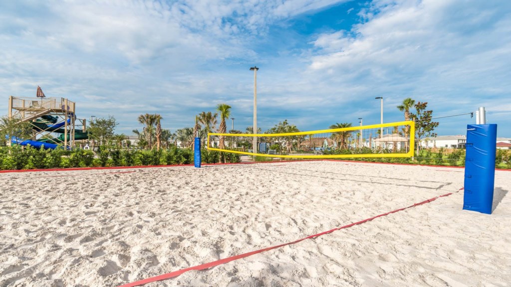 Sand volleyball courts