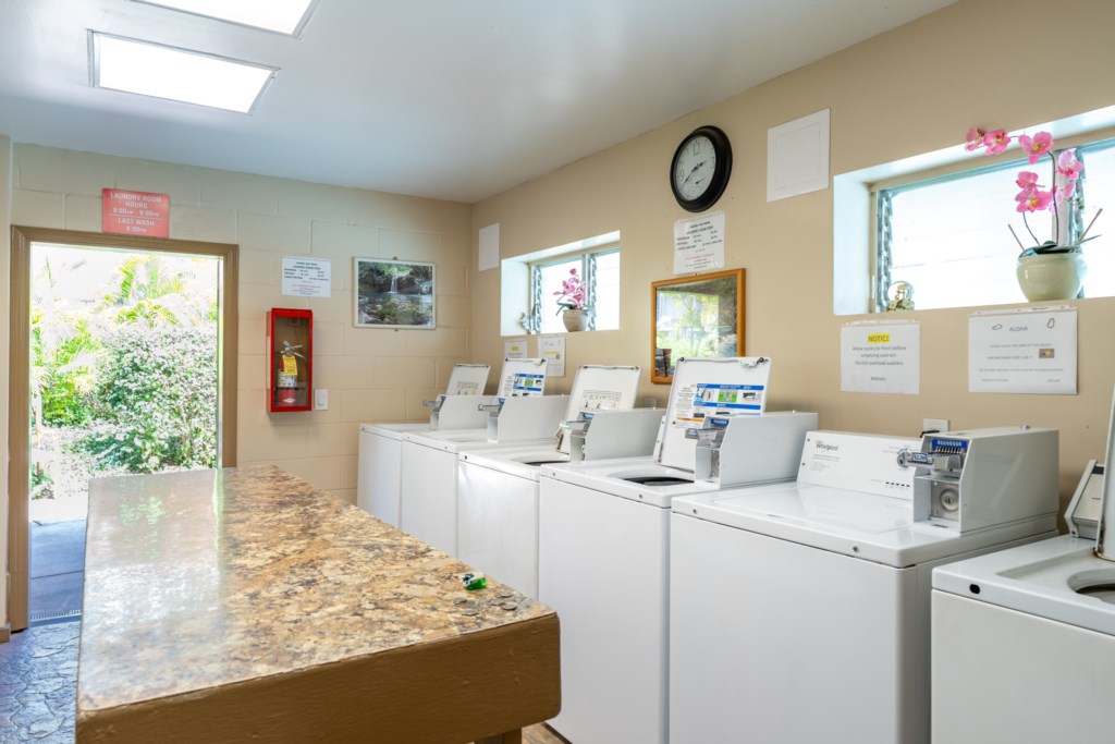 Shared laundry facility in the complex