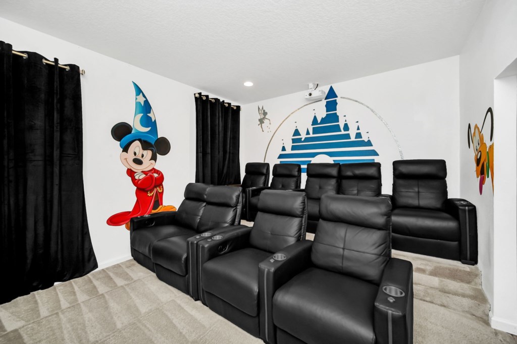 Theater room. Grab some popcorn and get some Disney inspiration!