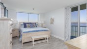 King size bed and amazing views in the master bedroom
