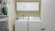 Full size washer and dryer so you can pack a little llighter