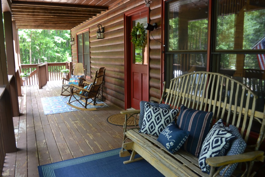 All the seating you could need on the front porch!
