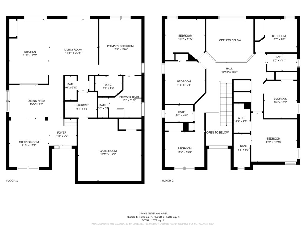 Both 1st and 2nd floor plans