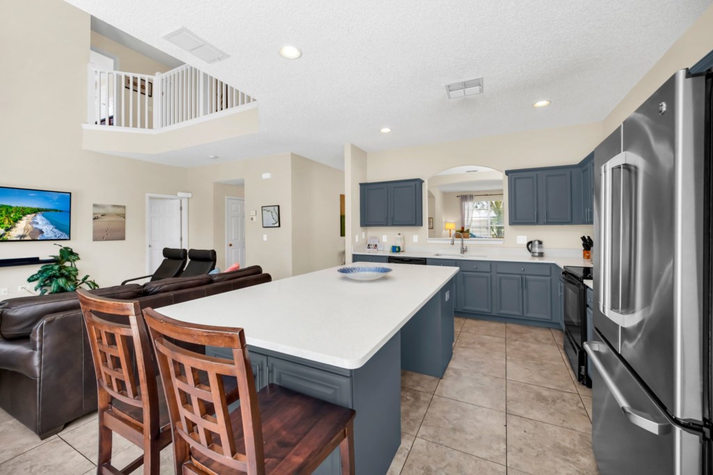 Newly remodel kitchen with spacious island