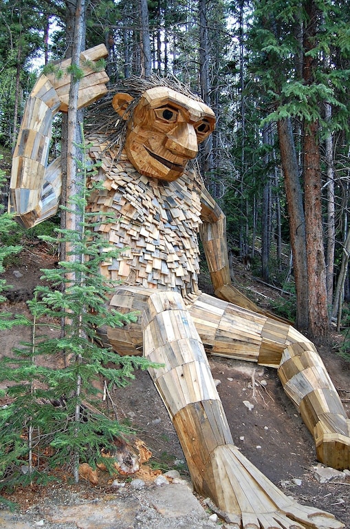 Discover Isak, the friendly troll, nestled in the forrest just outside of town!