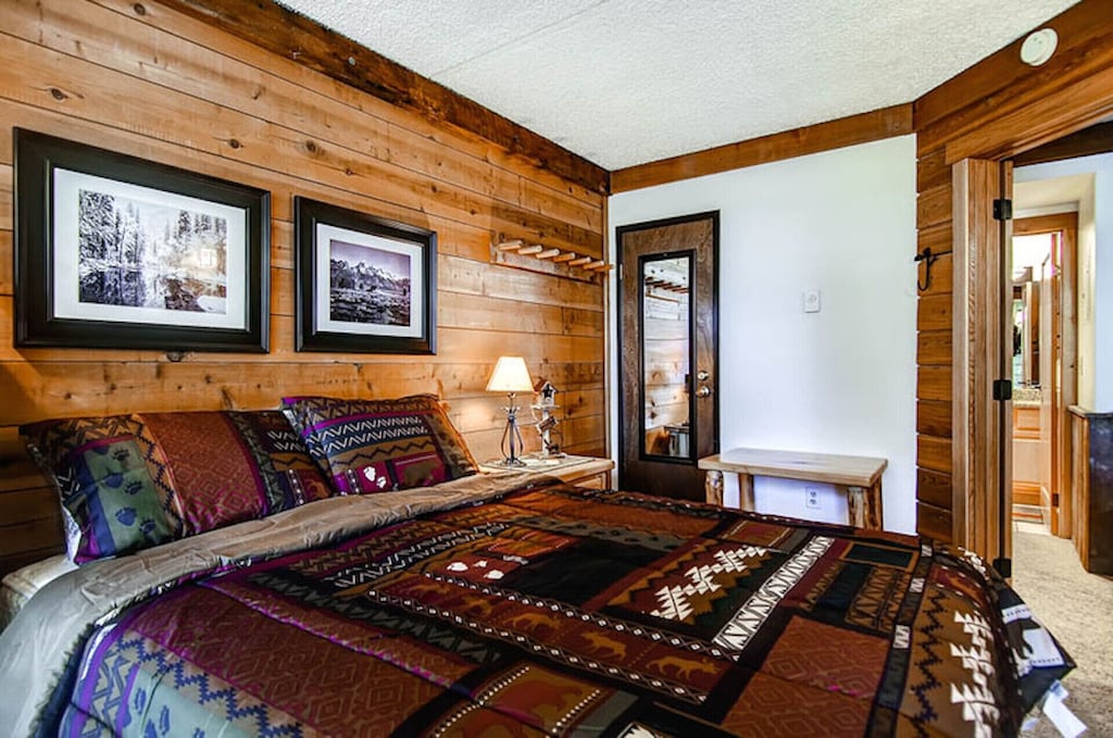 Each bedroom is outfitted with rustic mountain decor!