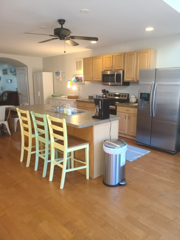 Large Kitchen Island with additional seating.
