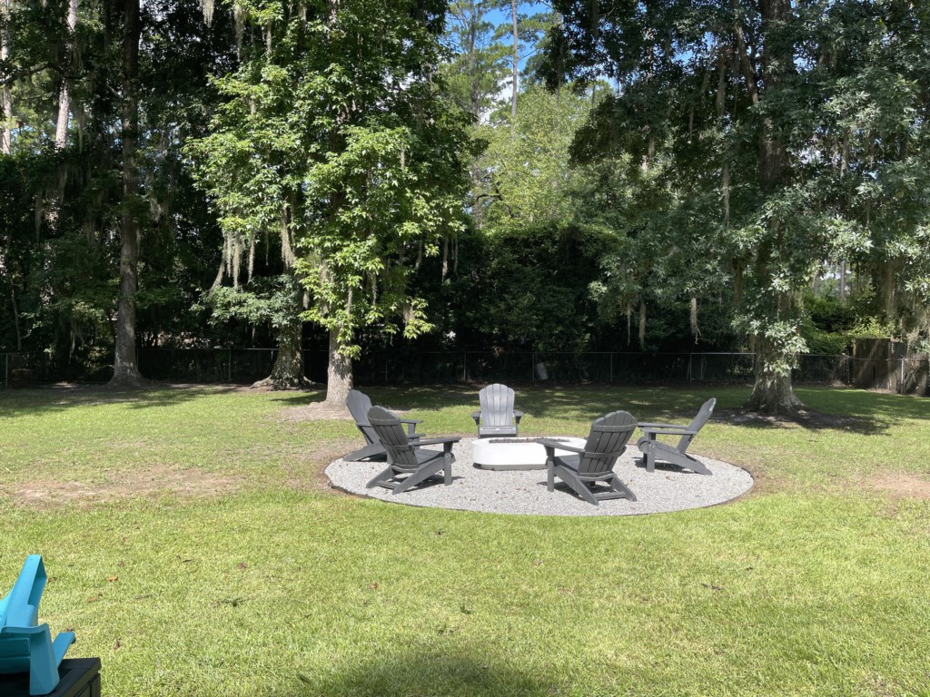 Outside fire pit at 1816 Wimbeldon
