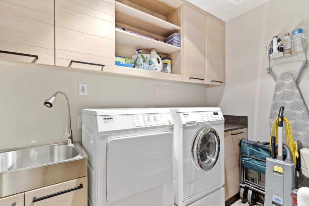 Laundry Area - washer and dryer, this room is located by front door