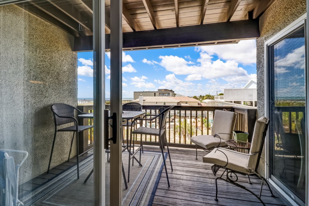 Enjoy the ocean breeze and salt air from your private balcony
