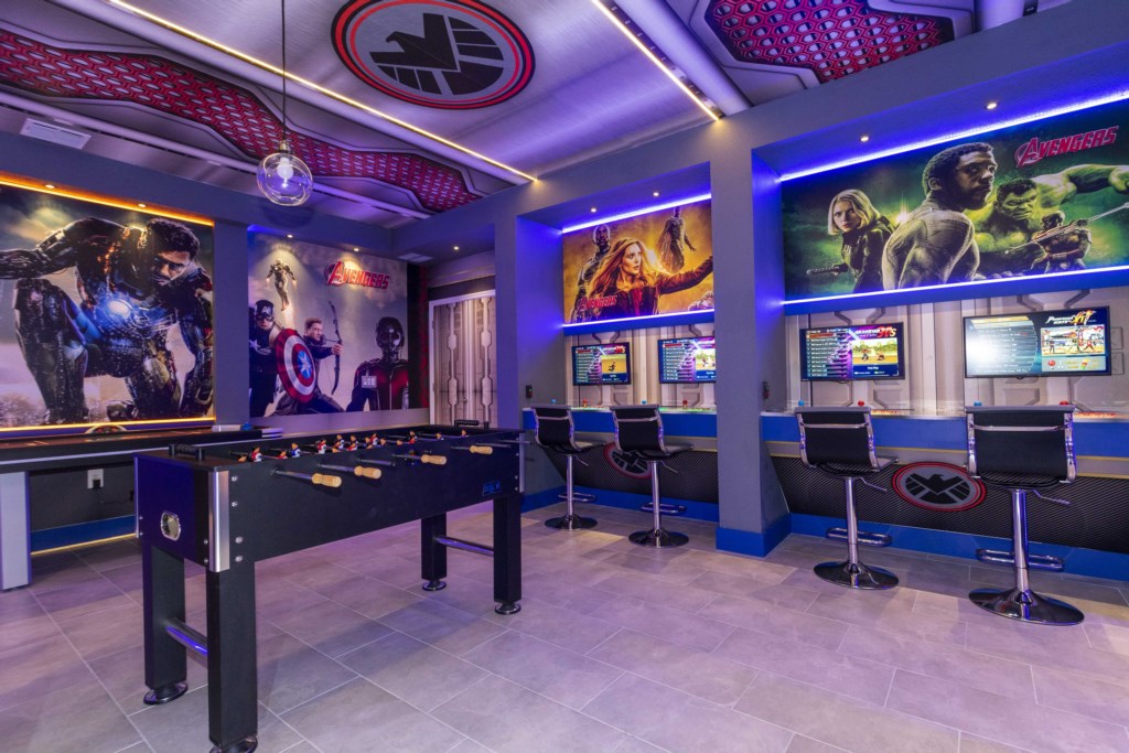Game room with Arcade game