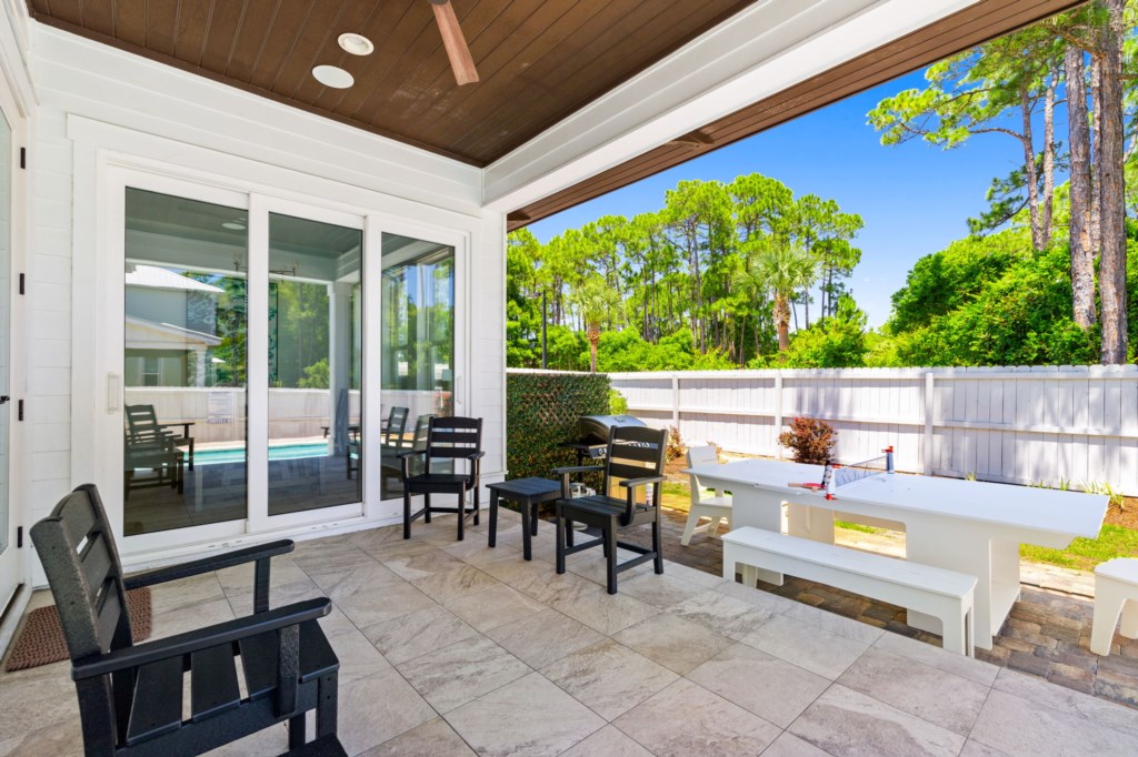 The Open Outdoor Area Is Surrounded By Nature