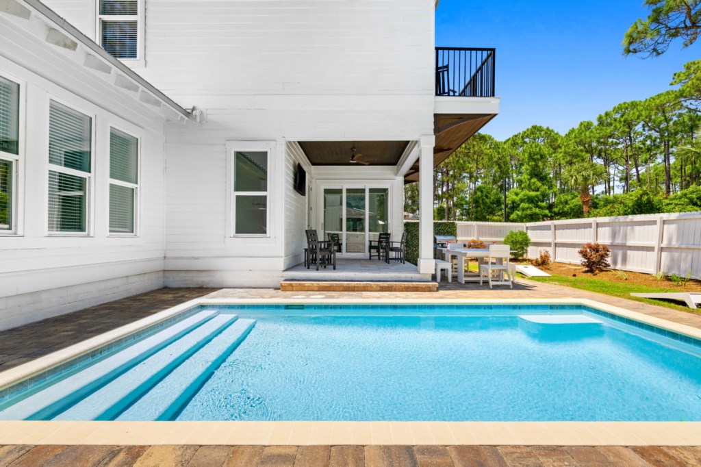 The Pool Can Be Heated During Cooler Months