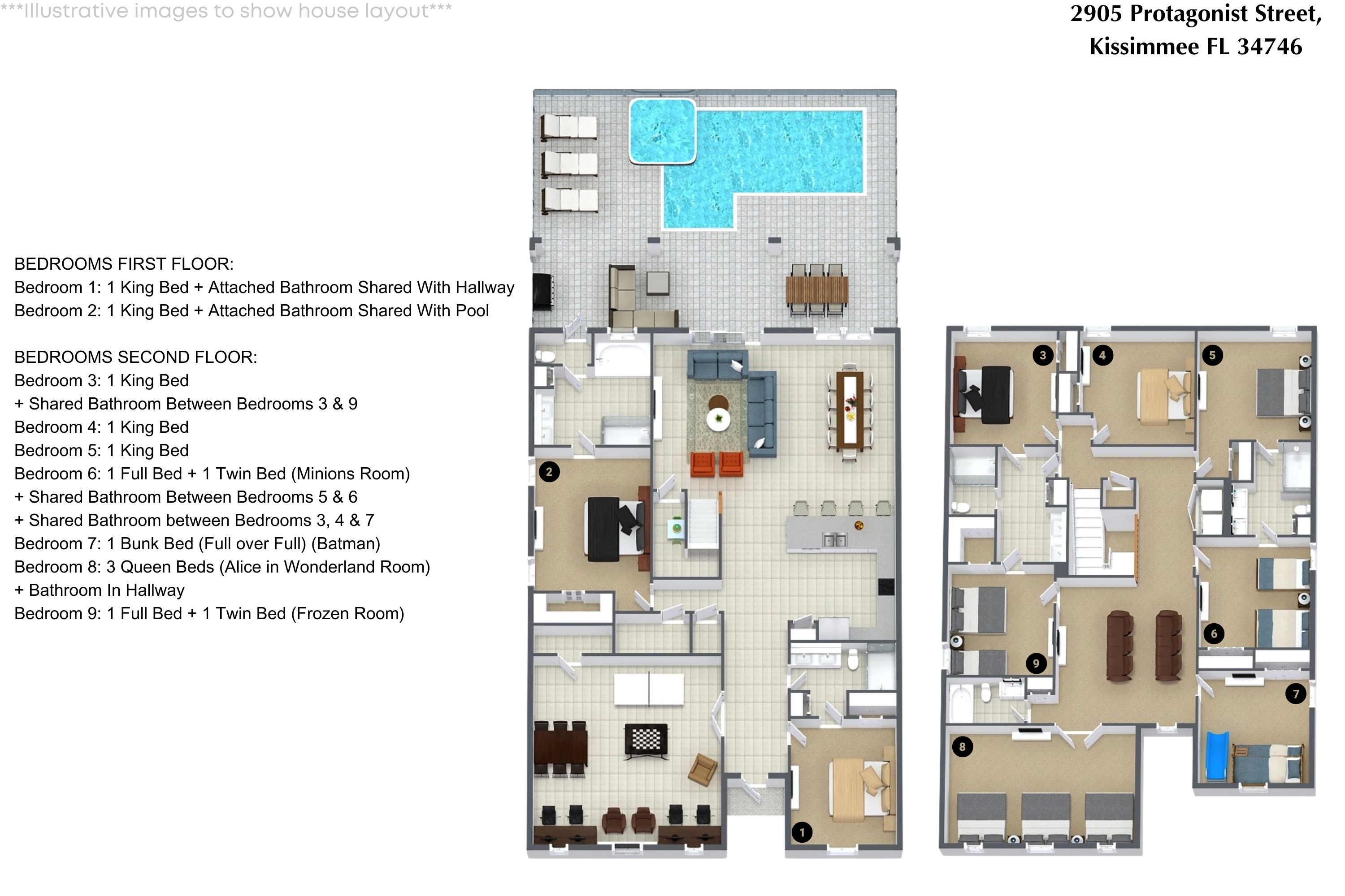 9 bedroom vacation house at Storey Lake - Image 49