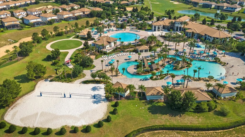 Beautiful Resort style pool and amenities just minutes away from the villa