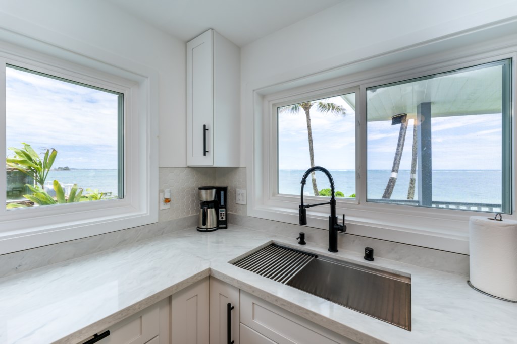 Endless Ocean Views from the Kitchen Windows