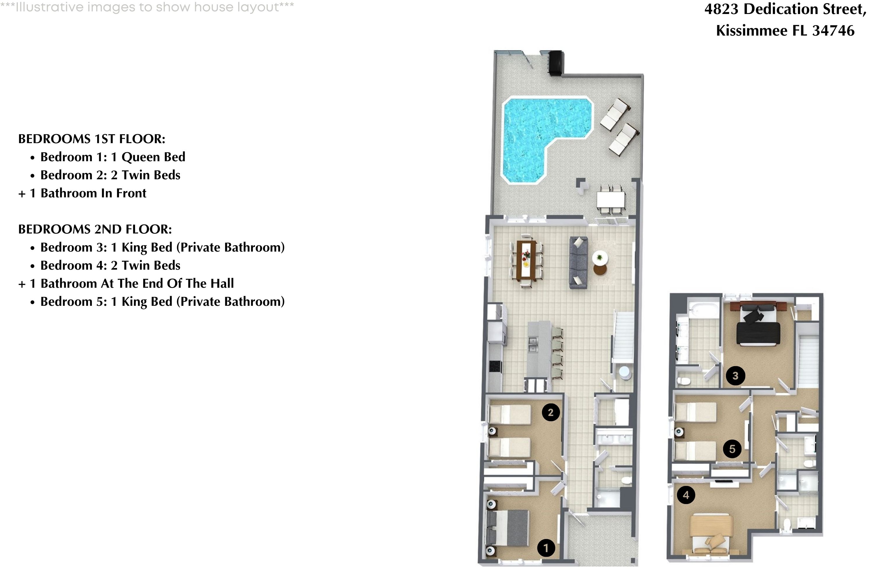 5 bedroom vacation townhouse at Storey Lake - Image 33