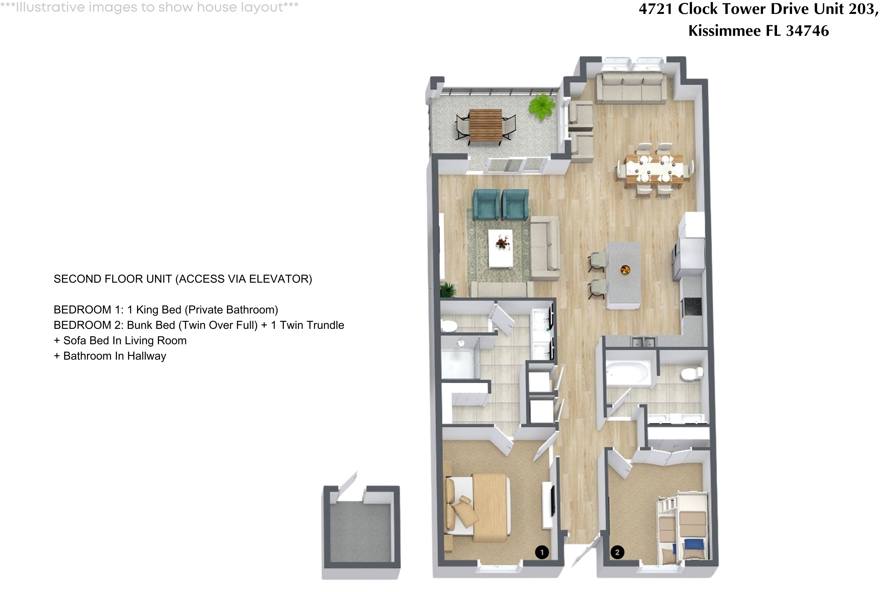 2 bedroom vacation apartment at Storey Lake - Image 26