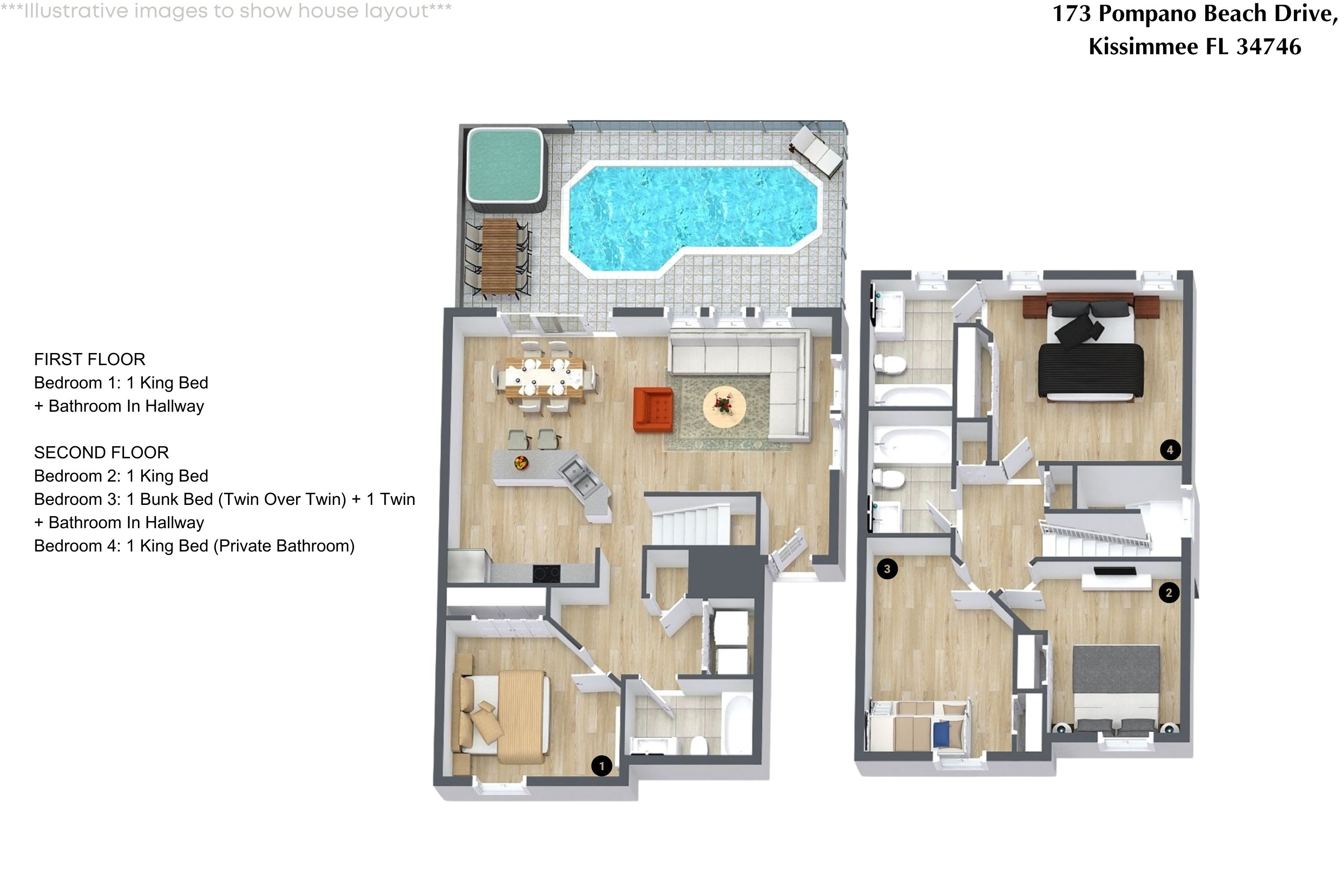 4 bedroom vacation townhouse at Terra Verde Resort - Image 26
