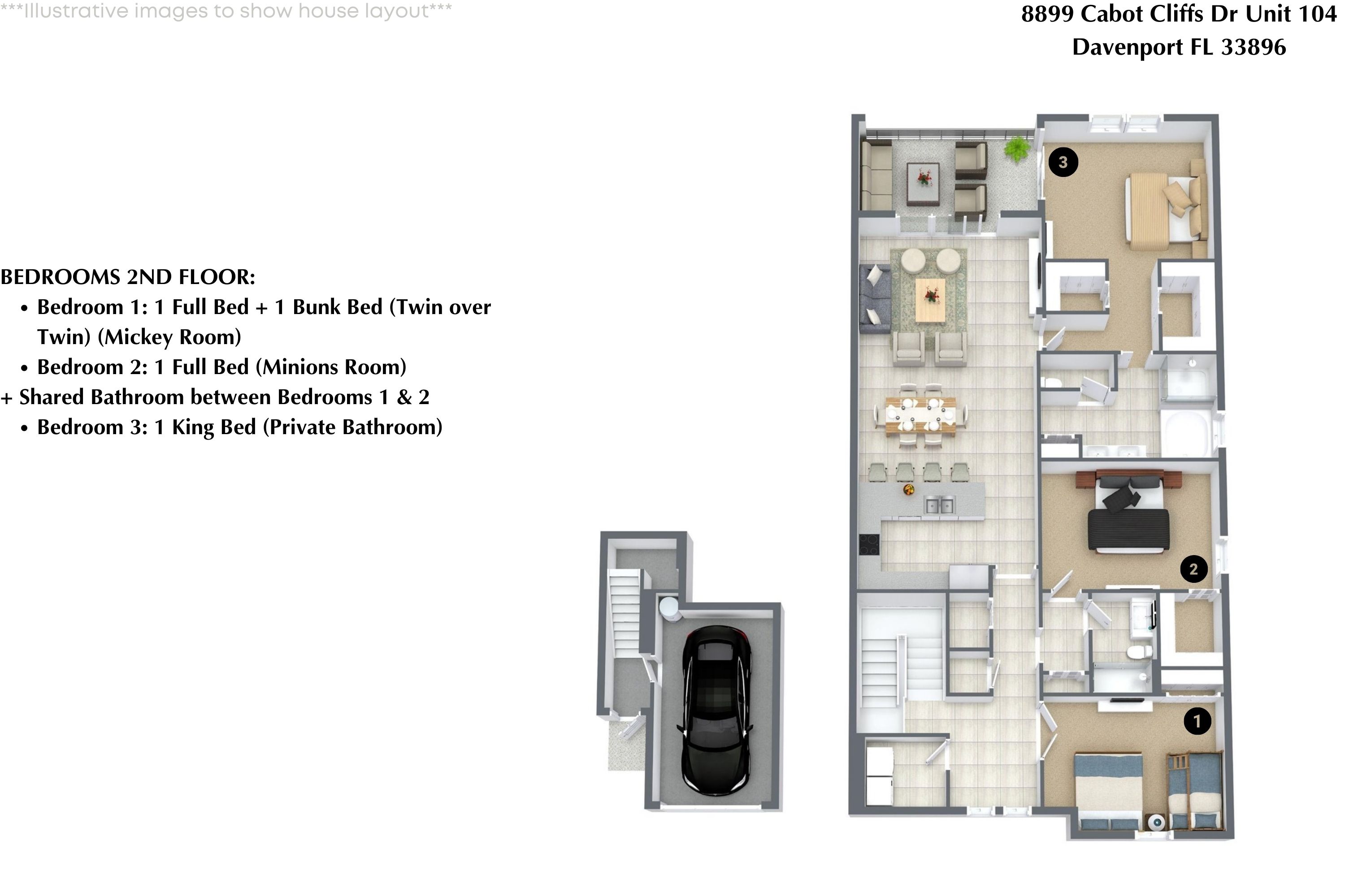 3 bedroom vacation townhouse at Champions Gate - Image 26