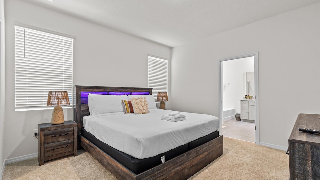 Sleep like a king and queen in this beautiful Master bedroom