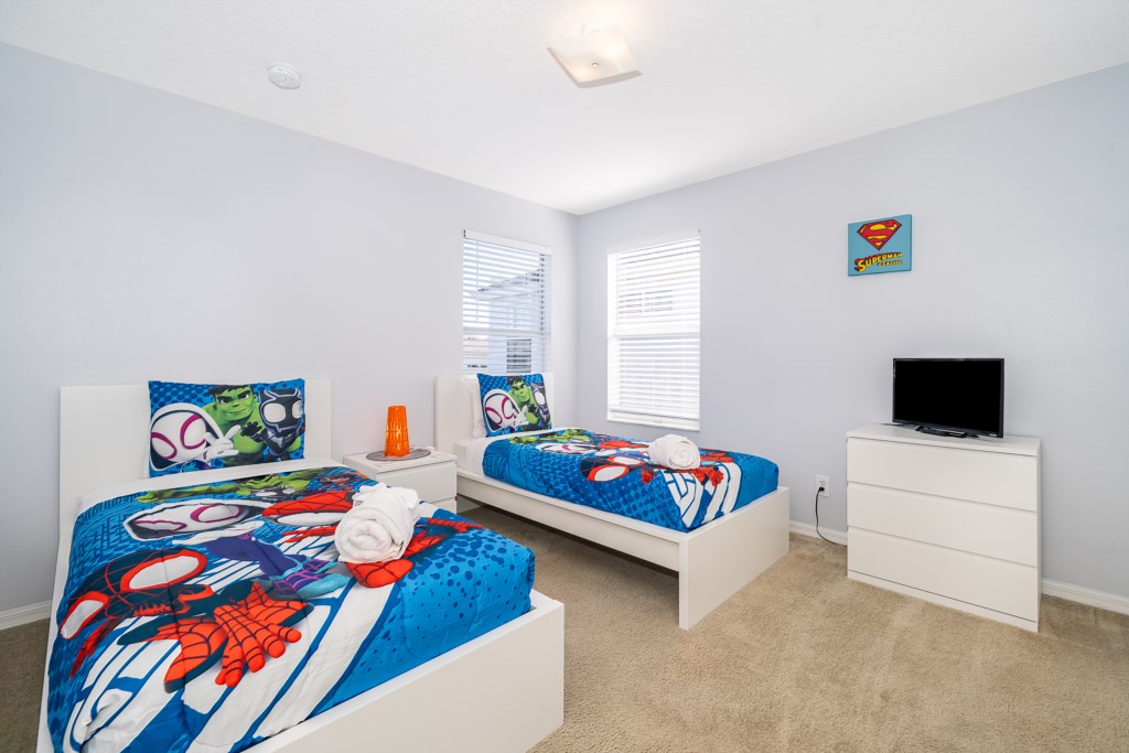 4th Bedroom (2 Twin Beds)