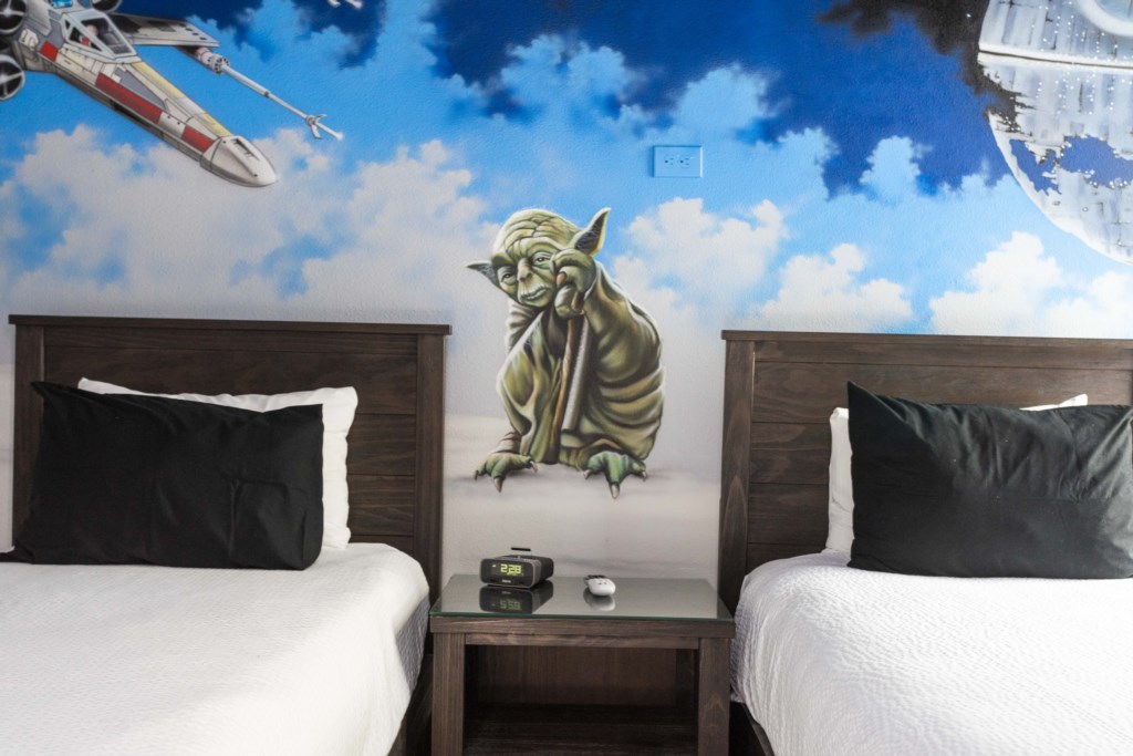 Star Wars Themed Bedroom w/ Two Twin beds