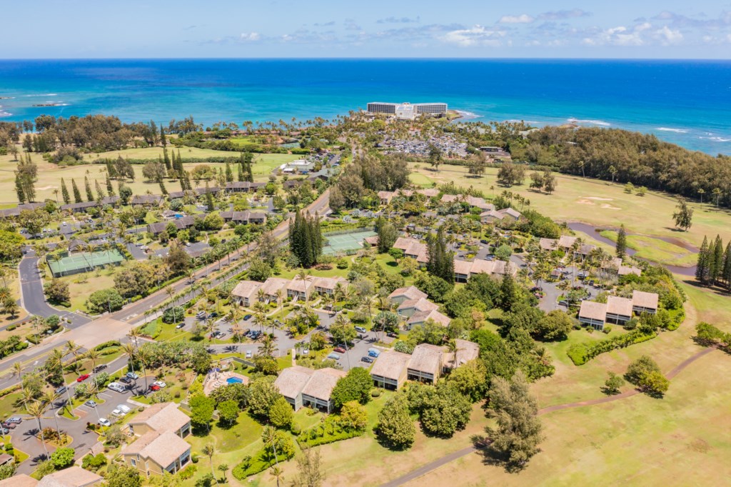 Aerial View of Turtle Bay Resort and Kuilima Estates Community
