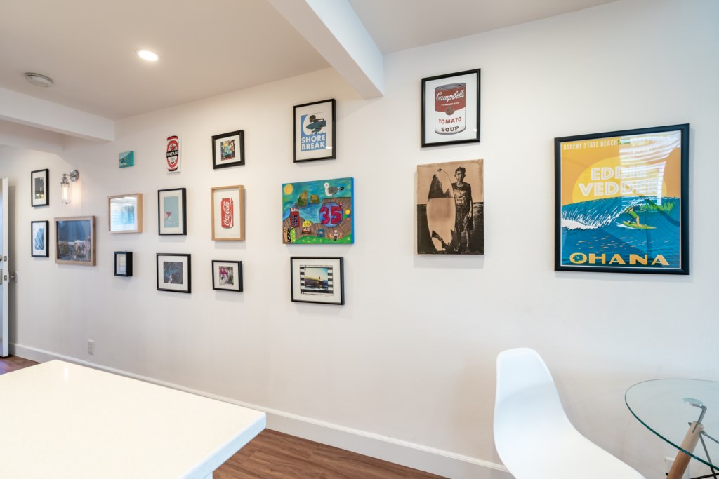 Curated Surf Art Wall