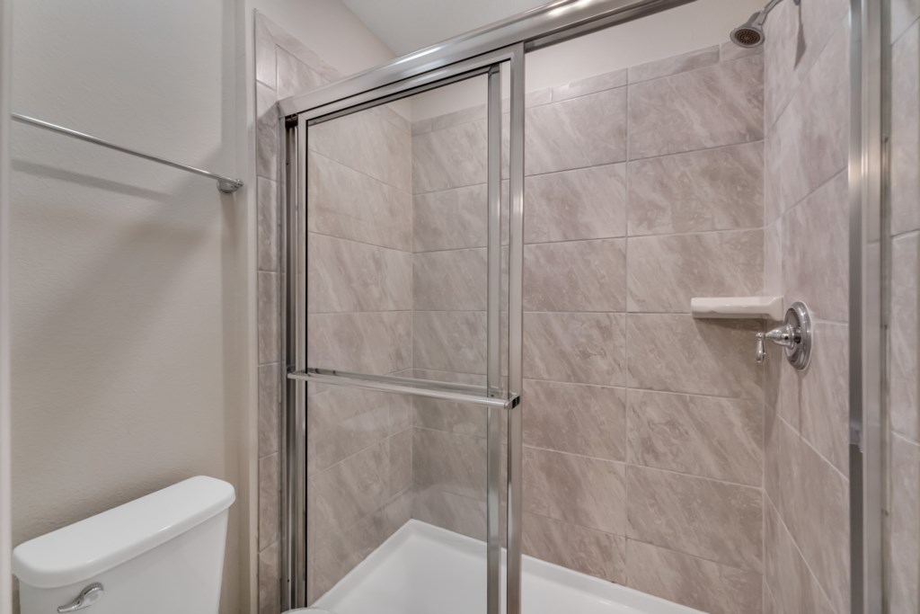 Jack and Jill bathroom shower