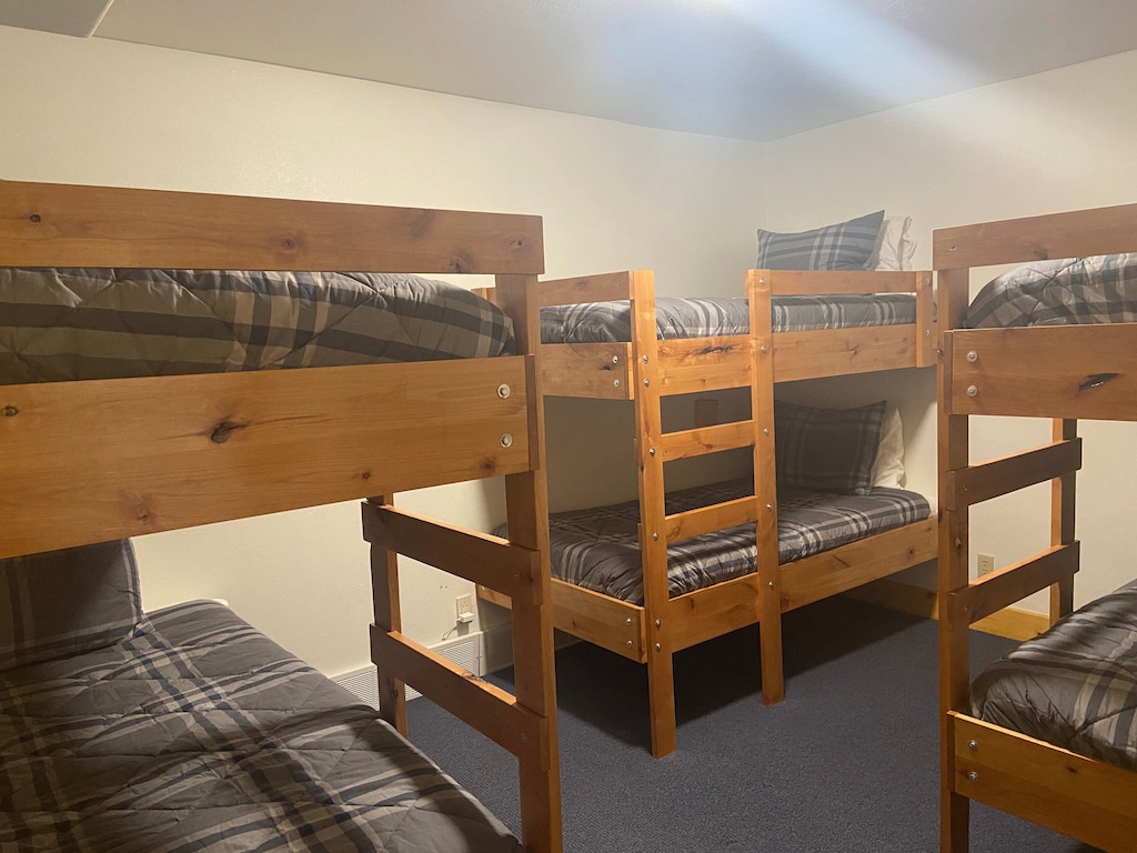 Lower Level Bedroom with 3 Sets of Bunks
