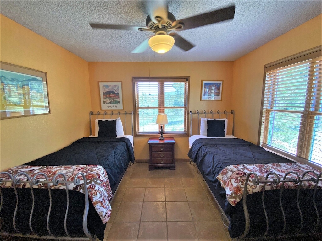 Main Floor Bedroom with Two Twin Beds